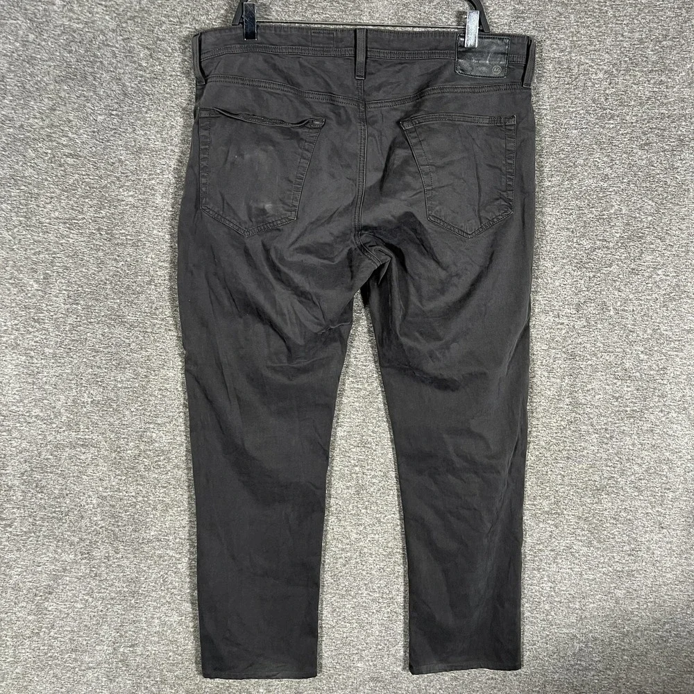AG Adriano Goldschmied The Tellis Pants Mens 38x34 Gray Modern‎ Slim Stretch